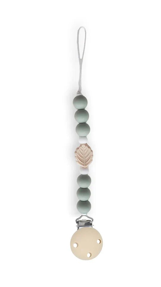 Chewies&more - Silicone Pacifier Teething Clip - Leaf - Baby&More