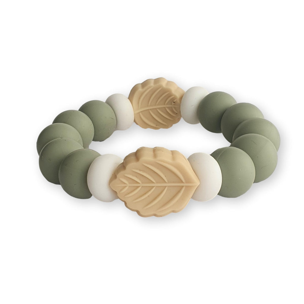 Chewies&more - Silicone Teething Bangle - Cool Leaf - Baby&More
