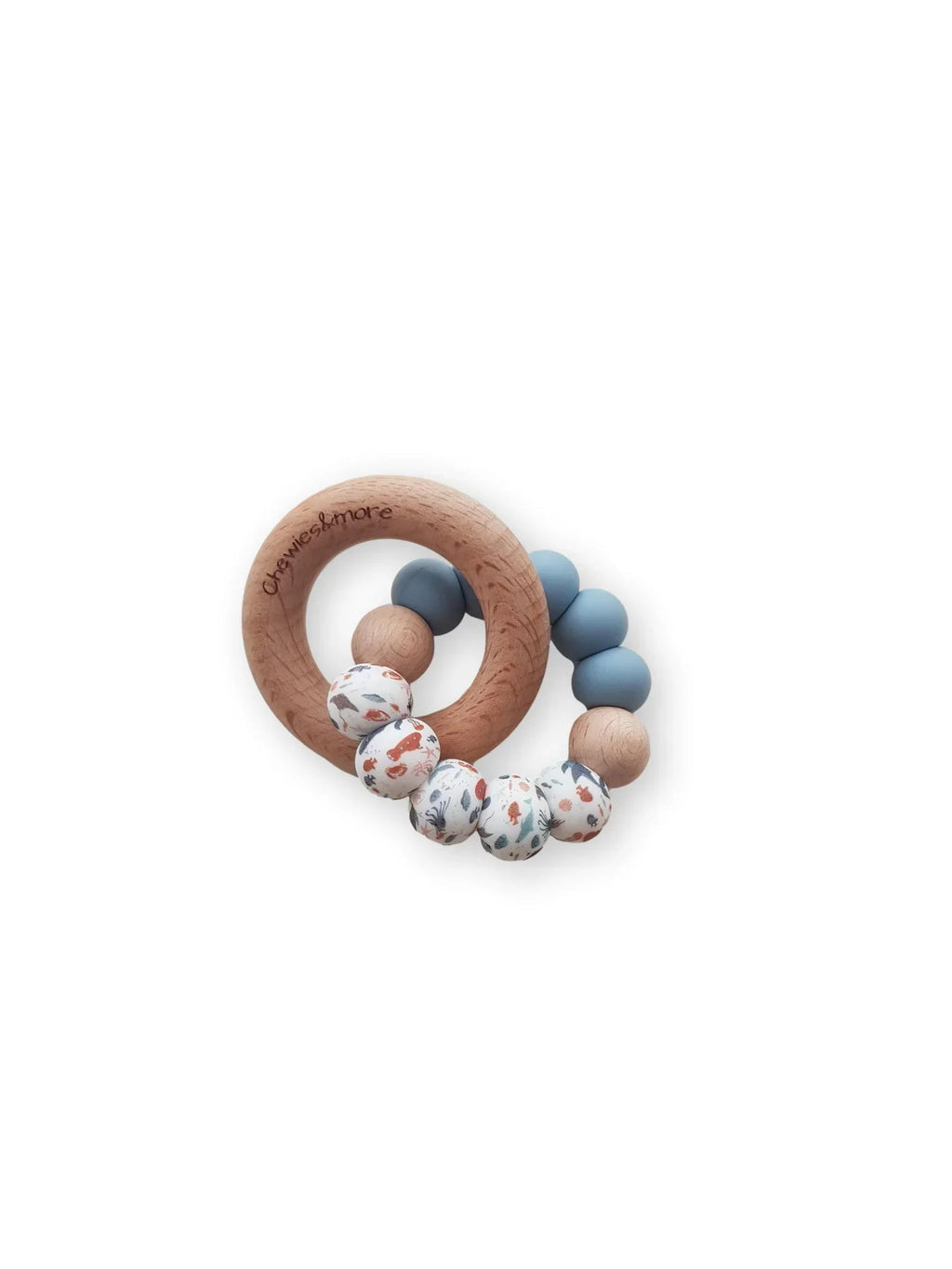 Chewies&more Wooden/Silicone Teething Rings - Zoo & Sea - Baby&More