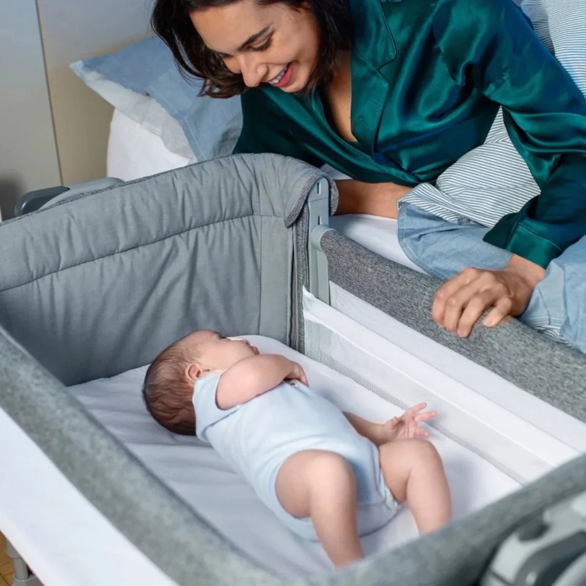 Chicco Next2Me Magic Evo Crib - Dark Gray - Baby&More
