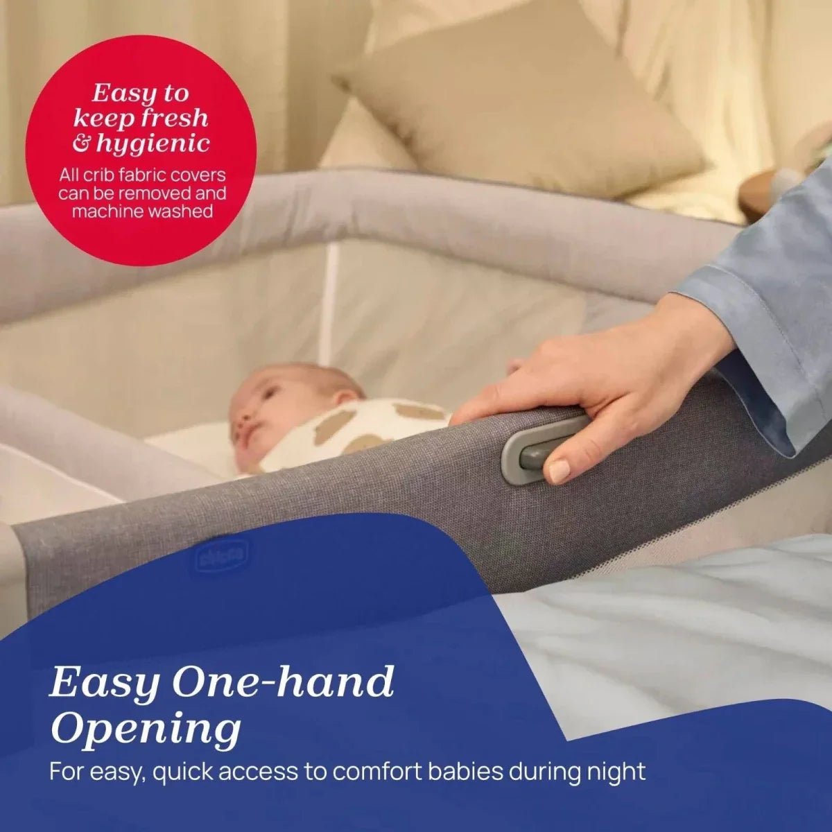 Chicco Next2Me Twins Crib - Magnet Grey - Baby&More