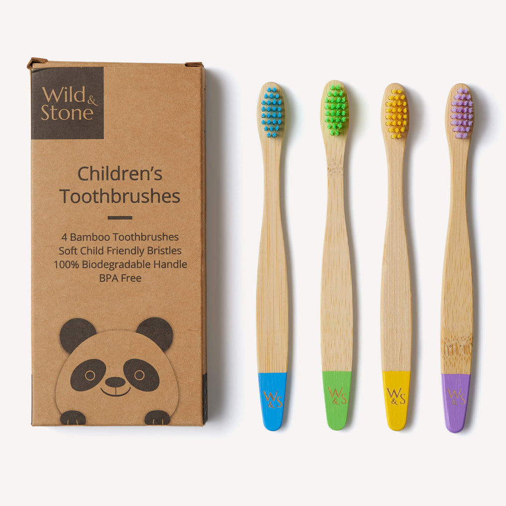 Children's Bamboo Toothbrush - 4 Pack - Multi - Colour - Baby&More