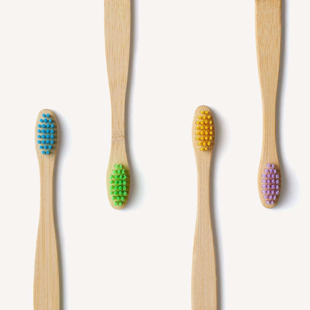 Children's Bamboo Toothbrush - 4 Pack - Multi - Colour - Baby&More