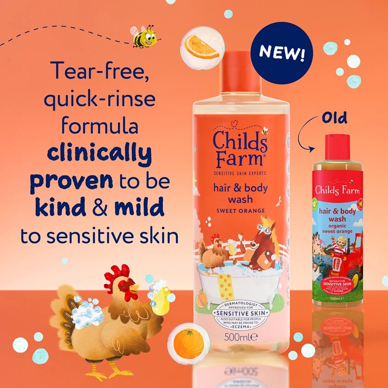 Child's Farm Hair & Bodywash Sweet Orange - 500ml - Baby&More