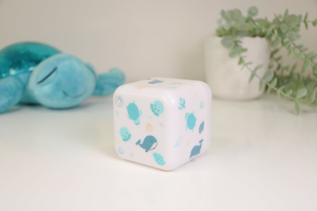 Cloud B Cube B Portable Nightlight - Ocean - Baby&More