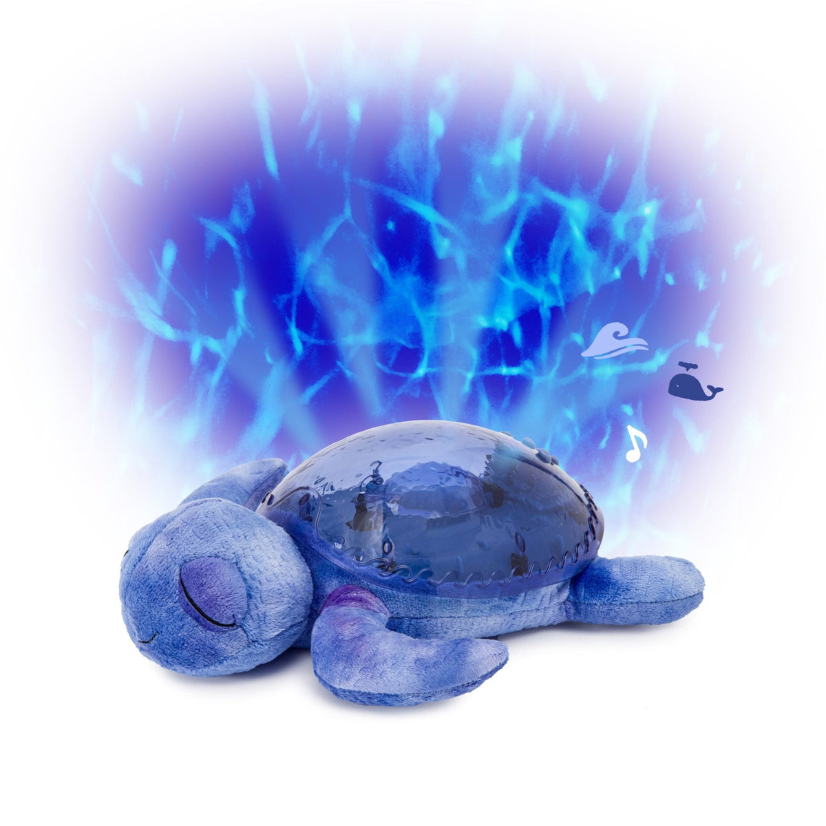 Cloud B Tranquil Turtle Rechargeable Projector Nightlight with White Noise Soothing Sounds - Ocean Blue - Baby&More
