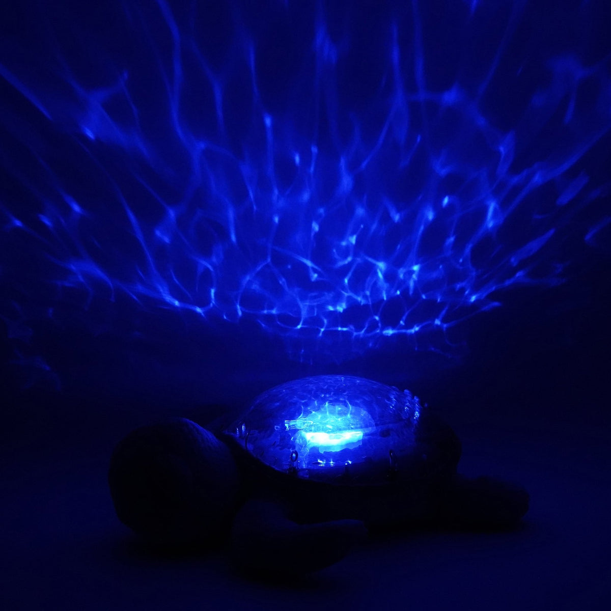 Cloud B Tranquil Turtle Rechargeable Projector Nightlight with White Noise Soothing Sounds - Ocean Blue - Baby&More