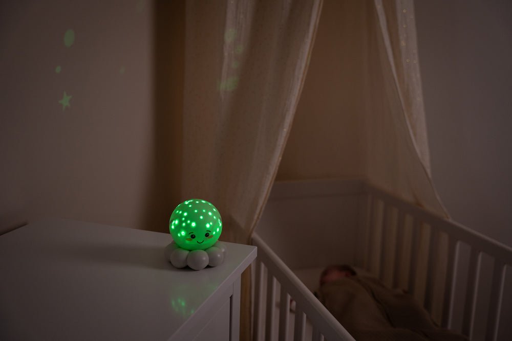 Cloud B Twinkles to Go Octo Nightlight Projector - Grey - Baby&More