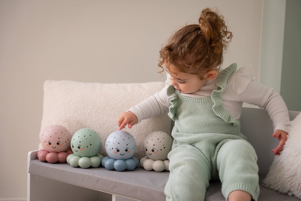 Cloud B Twinkles to Go Octo Nightlight Projector - Soft Blue - Baby&More