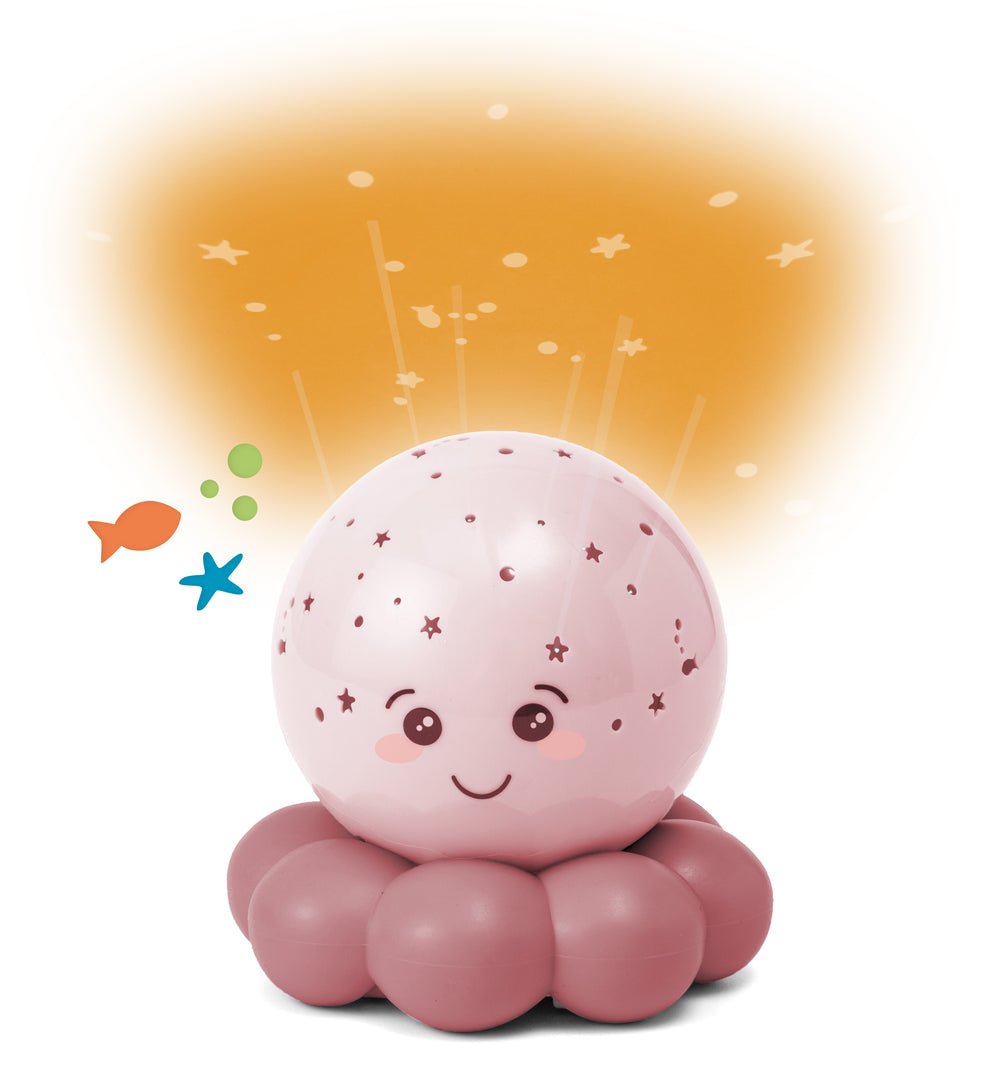 Cloud B Twinkles to Go Octo Nightlight Projector - Soft Pink - Baby&More