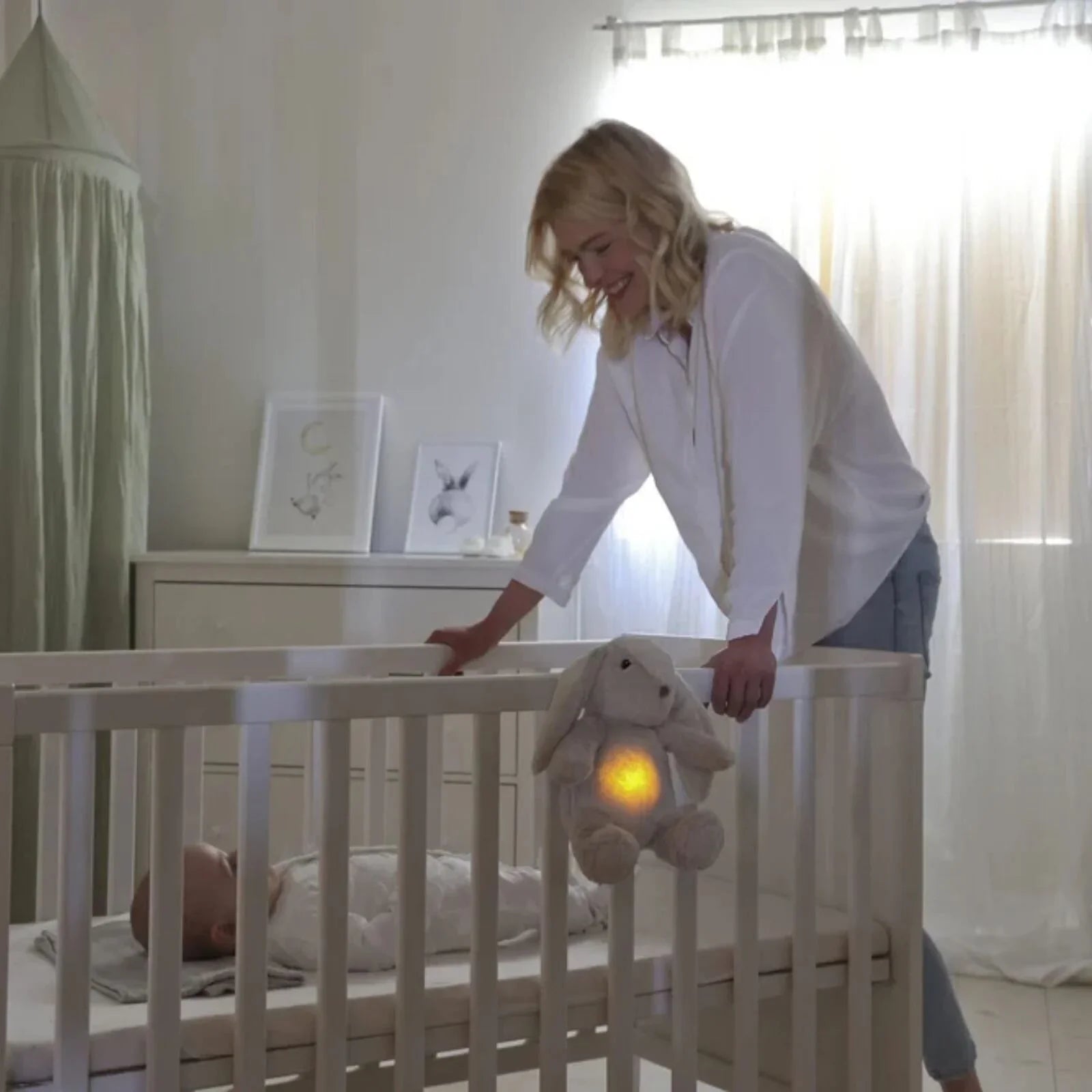 Cloud.b LoveLight Billy Bunny Nightlight & Sound Soother - Baby&More