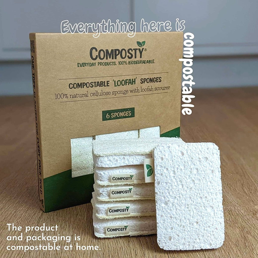 Composty Loofah Scourer Eco Sponges