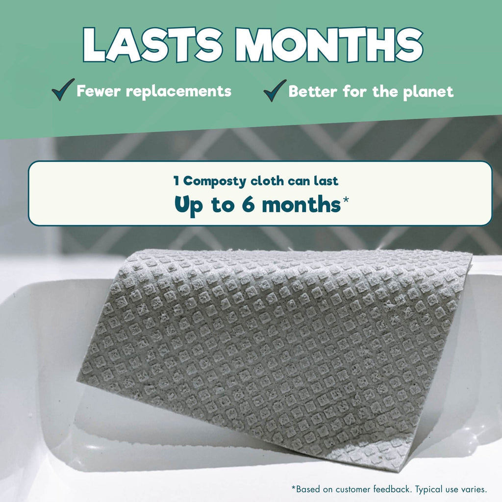 Composty All - Purpose Eco Cloths (Swedish Dishcloths) - 6 Pack - Baby&More
