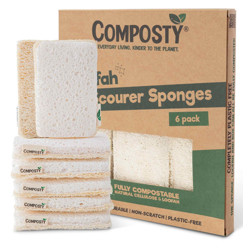 Composty Loofah Scourer Eco Sponges - Baby&More