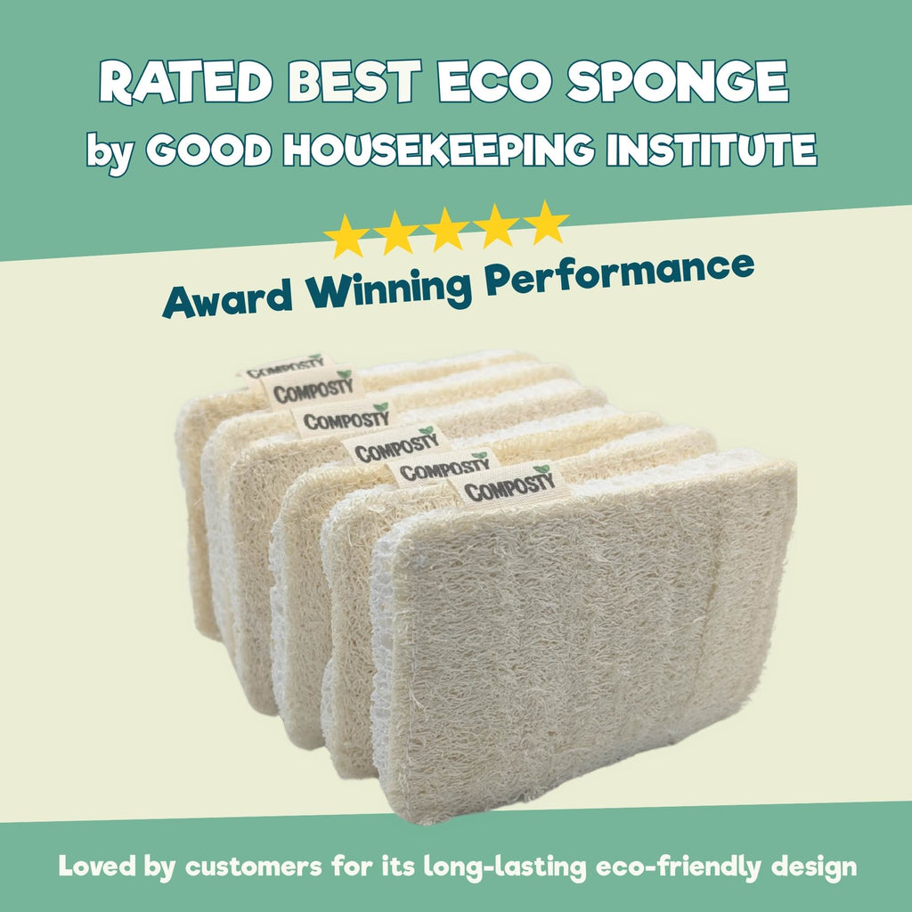 Composty Loofah Scourer Eco Sponges - Baby&More