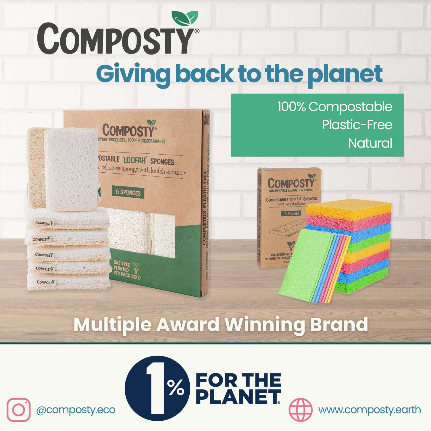 Composty Loofah Scourer Eco Sponges - Baby&More