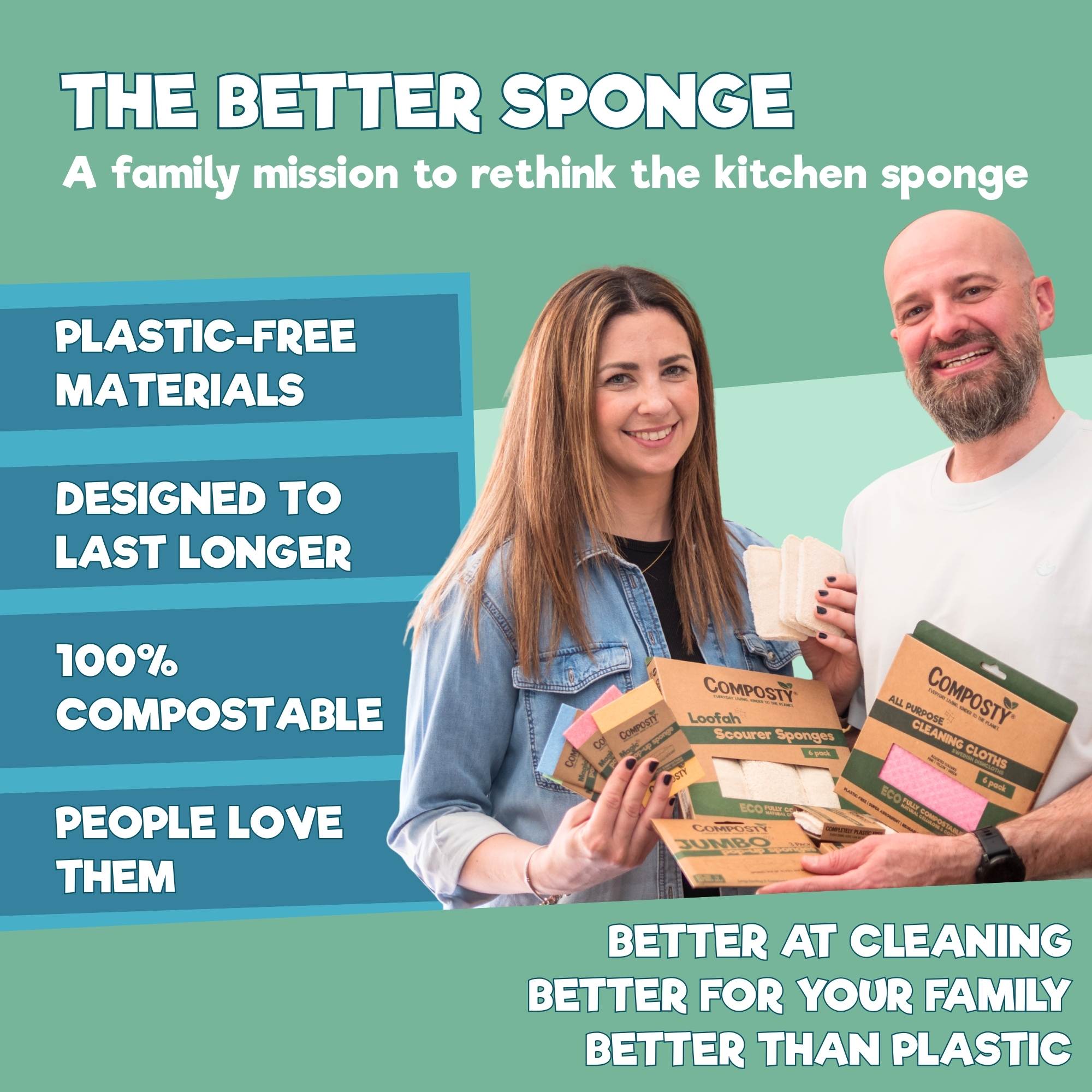 Composty Loofah Scourer Eco Sponges - Baby&More