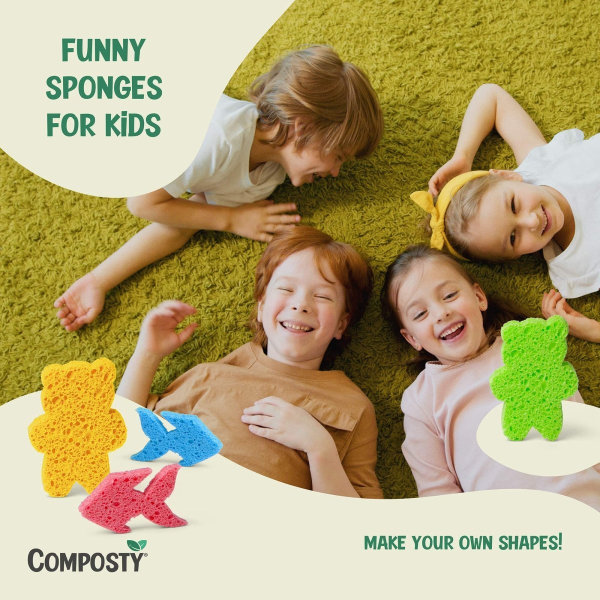 Composty Magic ‘Pop - Up’ Eco Sponges - Baby&More