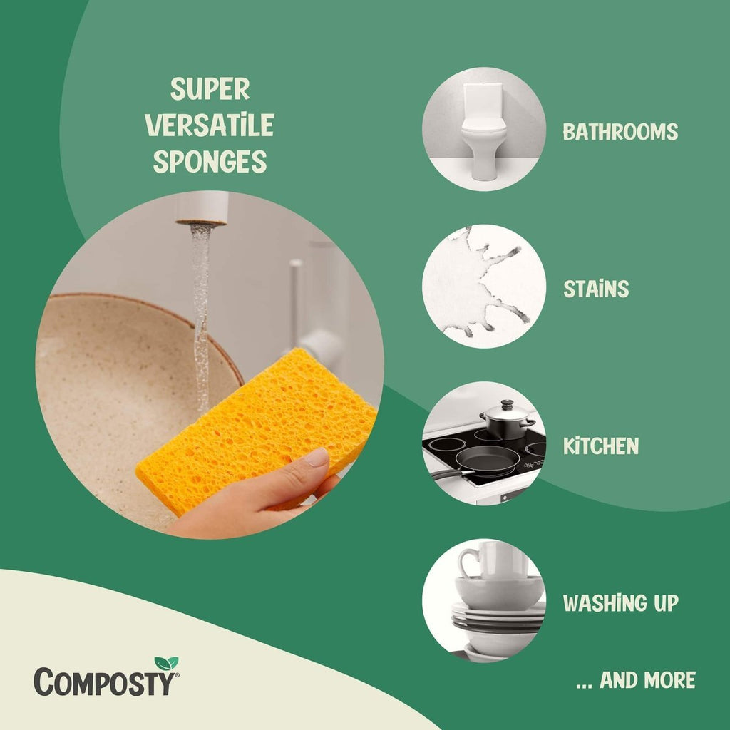 Composty Magic ‘Pop - Up’ Eco Sponges - Baby&More