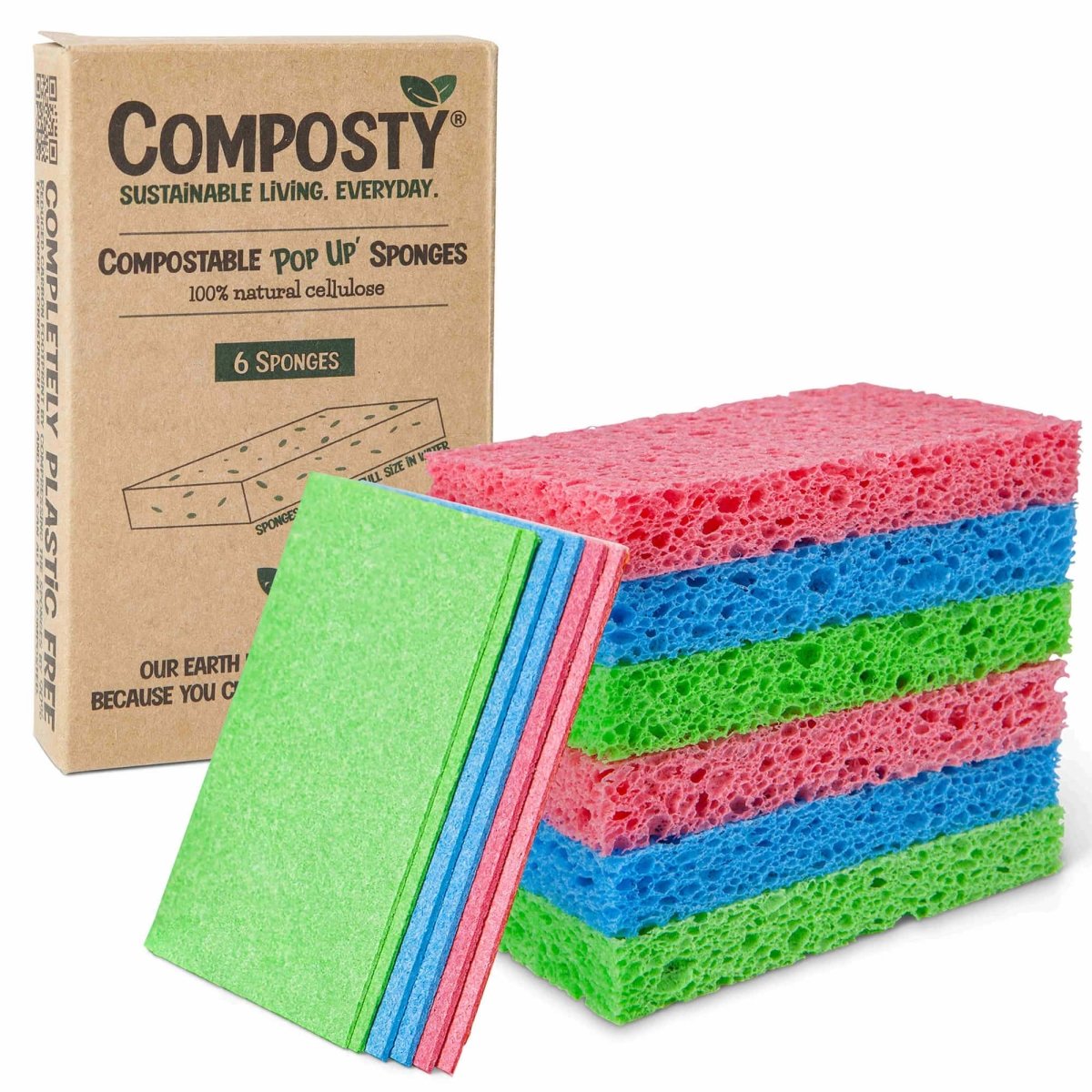 Composty Magic ‘Pop-Up’ Eco Sponges
