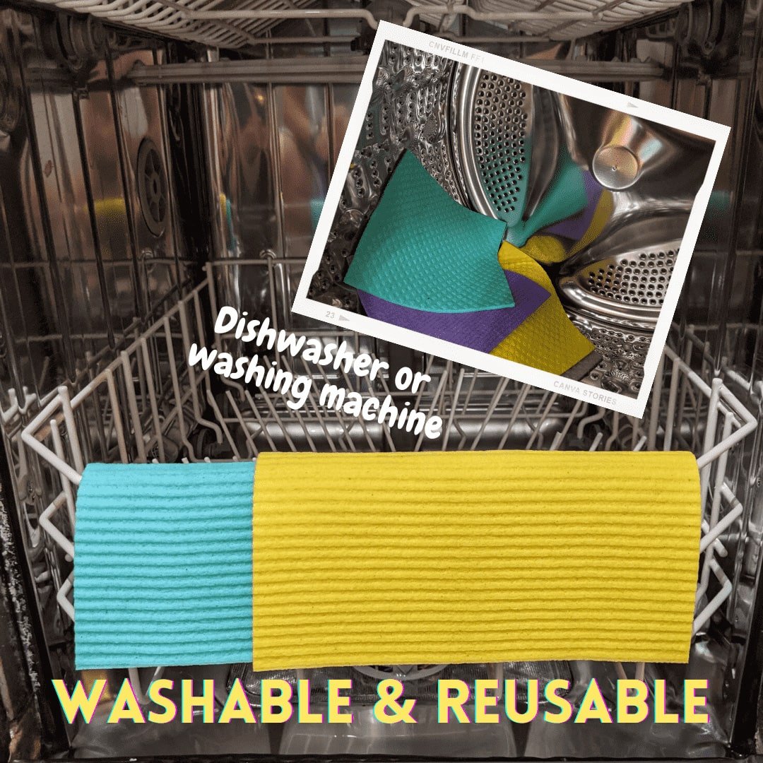 Composty All-Purpose Eco Cloths (Swedish Dishcloths) - 6 Pack