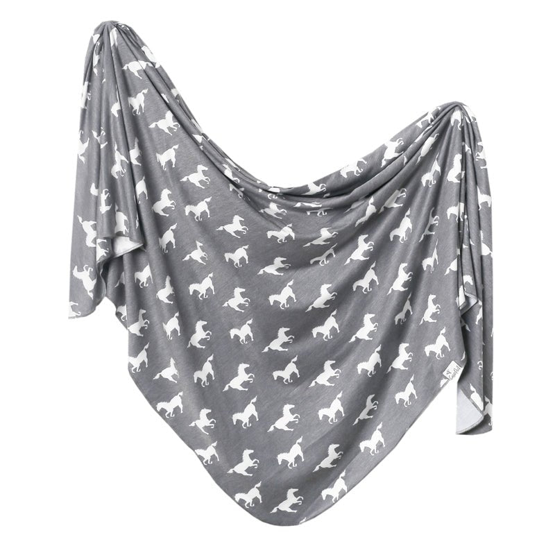 Copper Pearl Knitted Swaddle Blanket - Colt - Baby&More