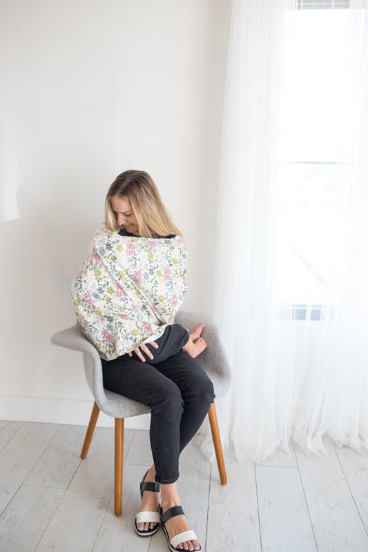 Copper Pearl Nursing & Car Seat Cover - Olive - Baby&More