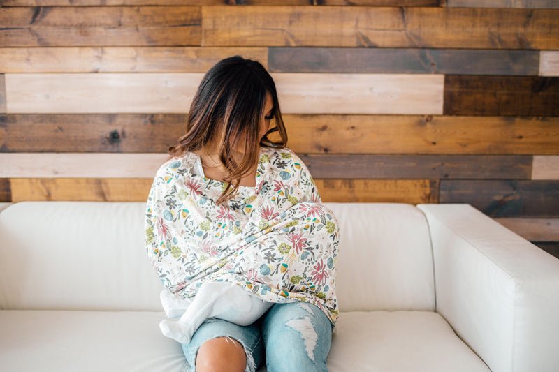 Copper Pearl Nursing & Car Seat Cover - Olive - Baby&More