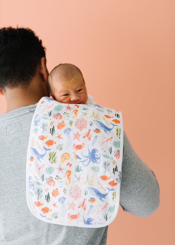 Copper Pearl Premium Burp Cloths - Nautical - 3 Pack - Baby&More