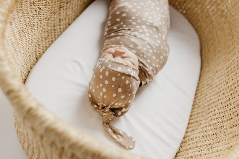 Copper Pearl Top Knot Hat - Fawn - 0-4 months - Baby&More