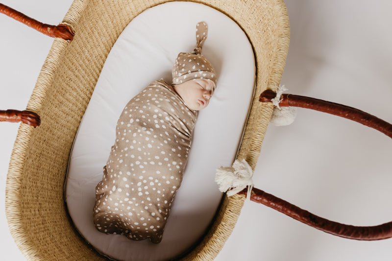 Copper Pearl Top Knot Hat - Fawn - 0-4 months - Baby&More