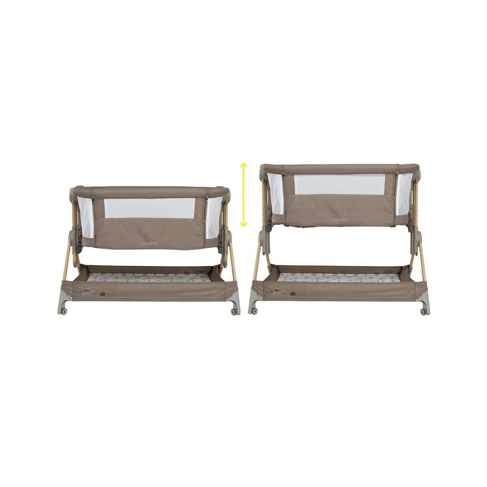 Cosatto Close to Me Folding Bedside Crib - Lollop - Baby&More