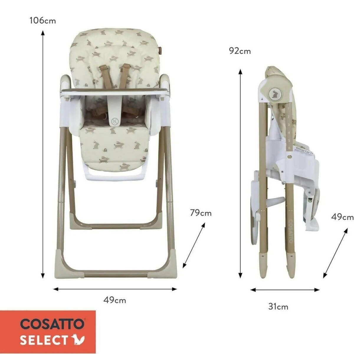 Cosatto Pip 0+ Highchair - Faraway - Baby&More