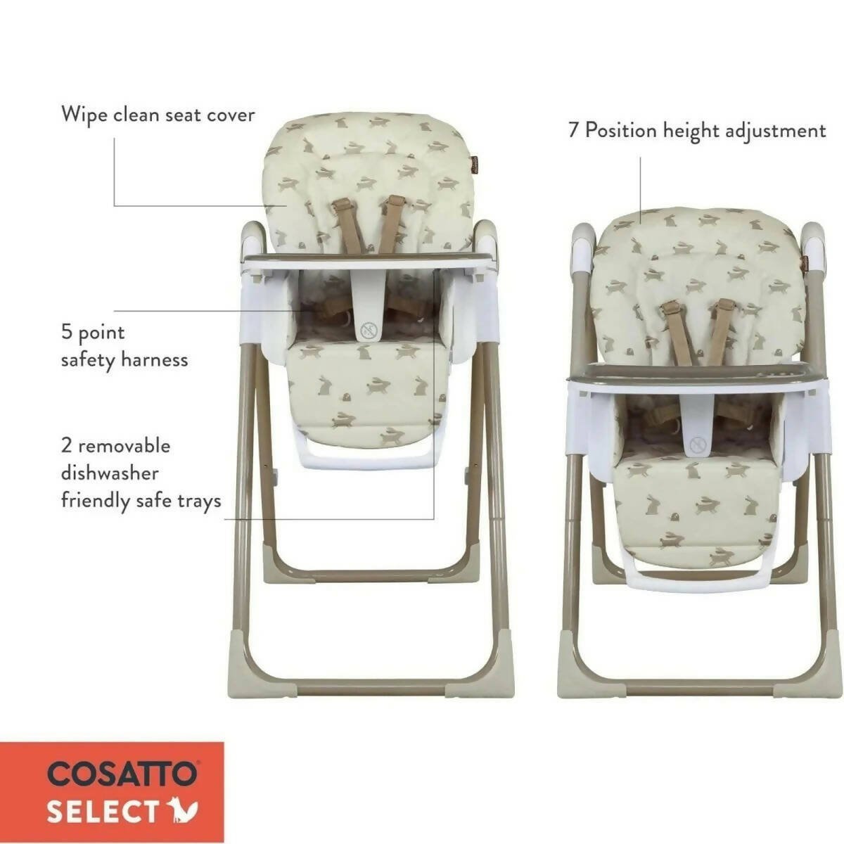 Cosatto Pip 0+ Highchair - Faraway - Baby&More