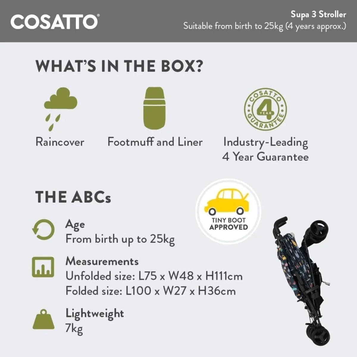 Cosatto Supa 3 Stroller - Beep Beep - Baby&More