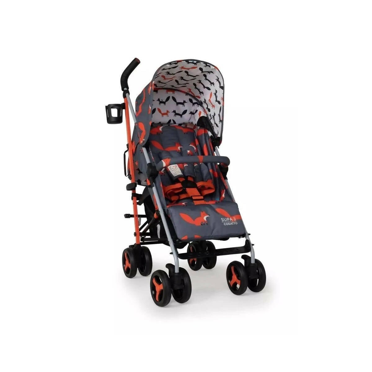 Cosatto Supa 3 Stroller - Charcoal Mister Fox - Baby&More