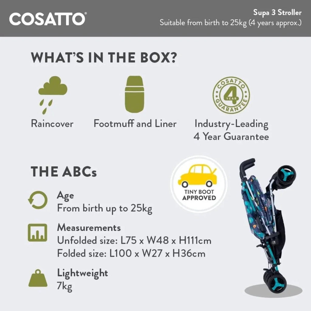 Cosatto Supa 3 Stroller - Dragon Kingdom - Baby&More