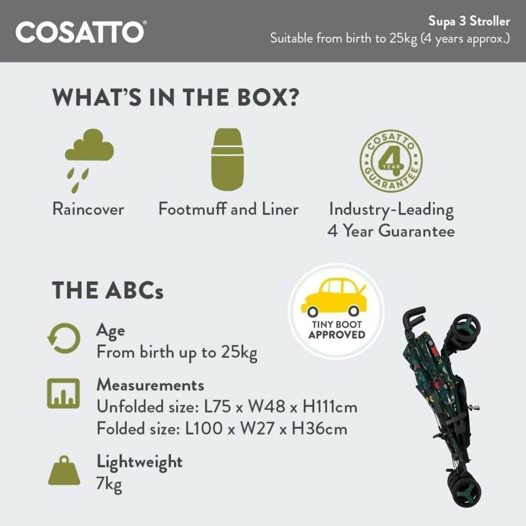 Cosatto Supa 3 Stroller - Old MacDonald - Baby&More