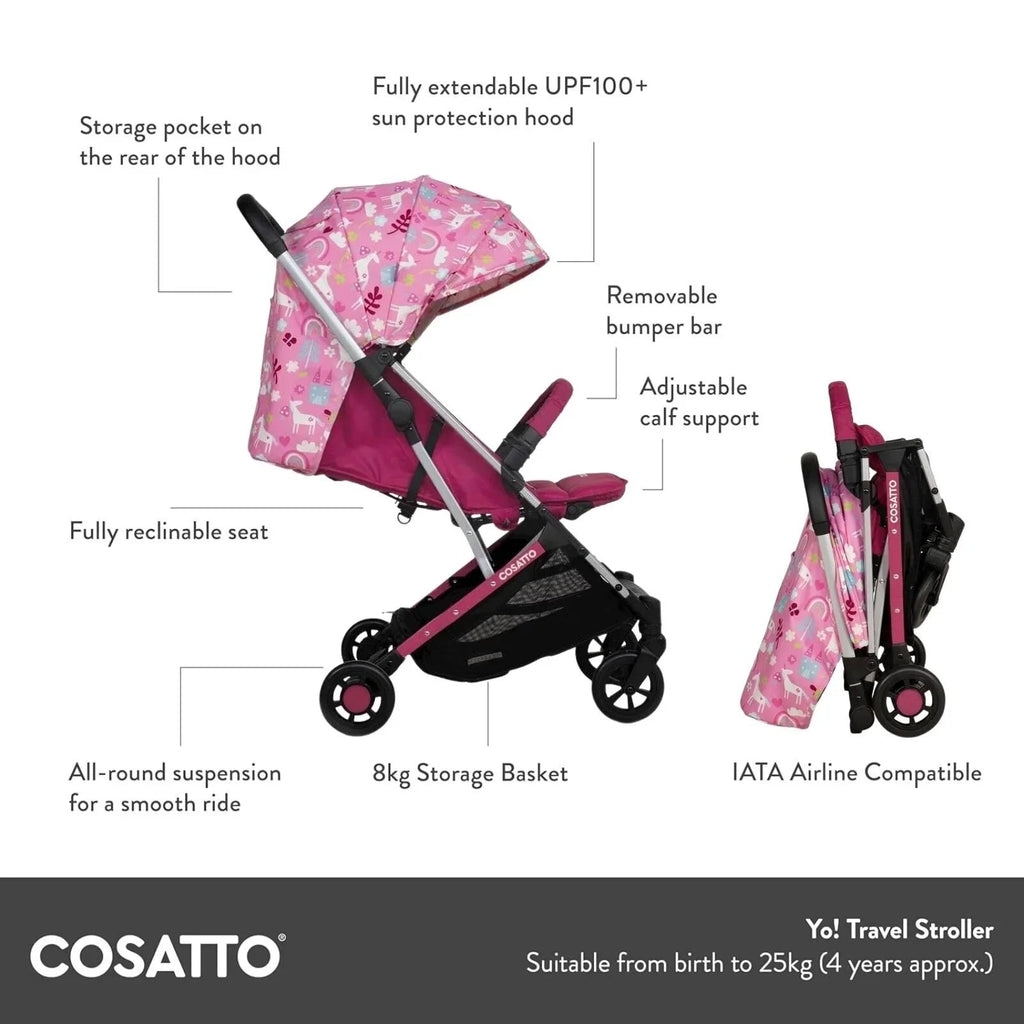 Cosatto Yo! Stroller - Happy Unicorns - Baby&More