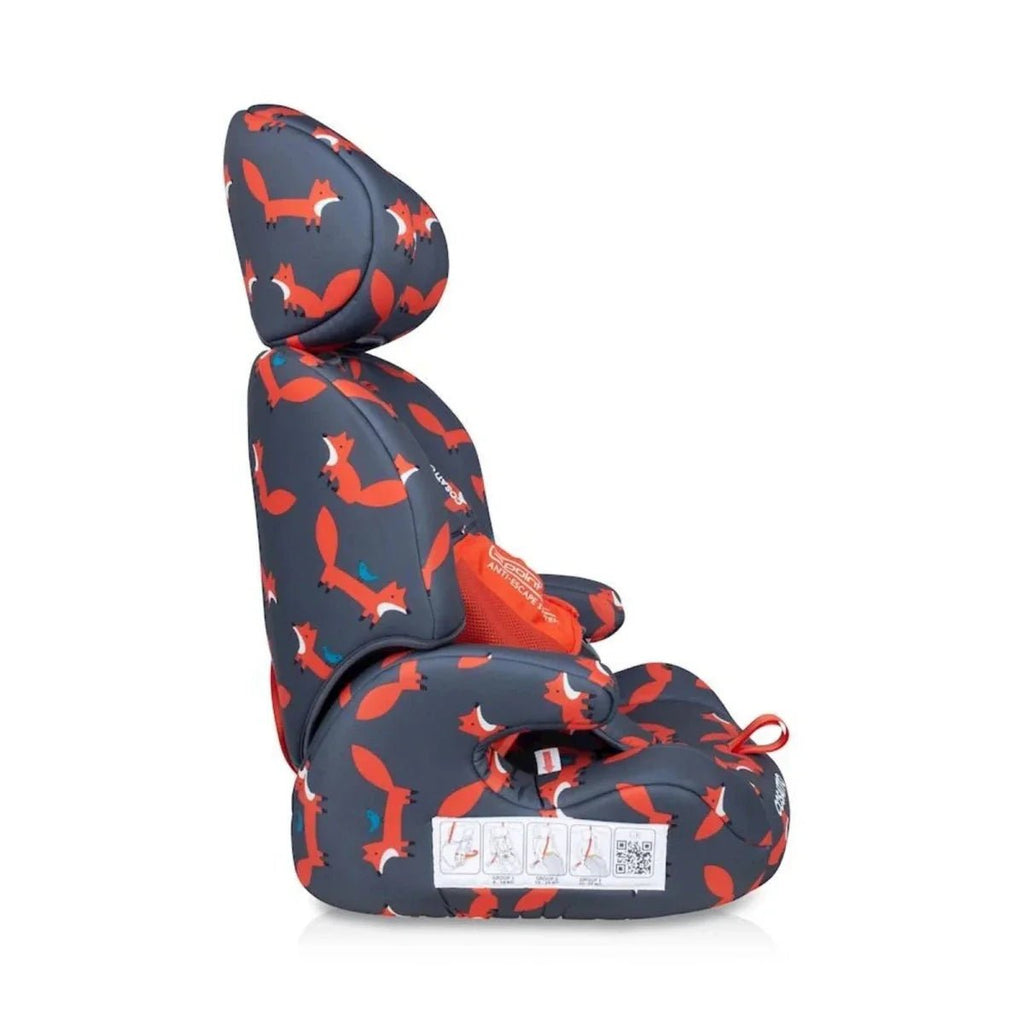 Cosatto Zoomi Group 1/2/3 Car Seat - Charcoal Mister Fox - Baby&More