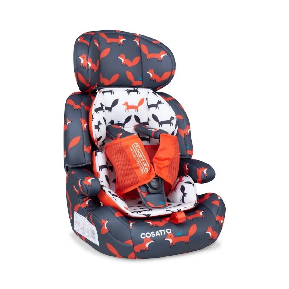 Cosatto Zoomi Group 1/2/3 Car Seat - Charcoal Mister Fox - Baby&More