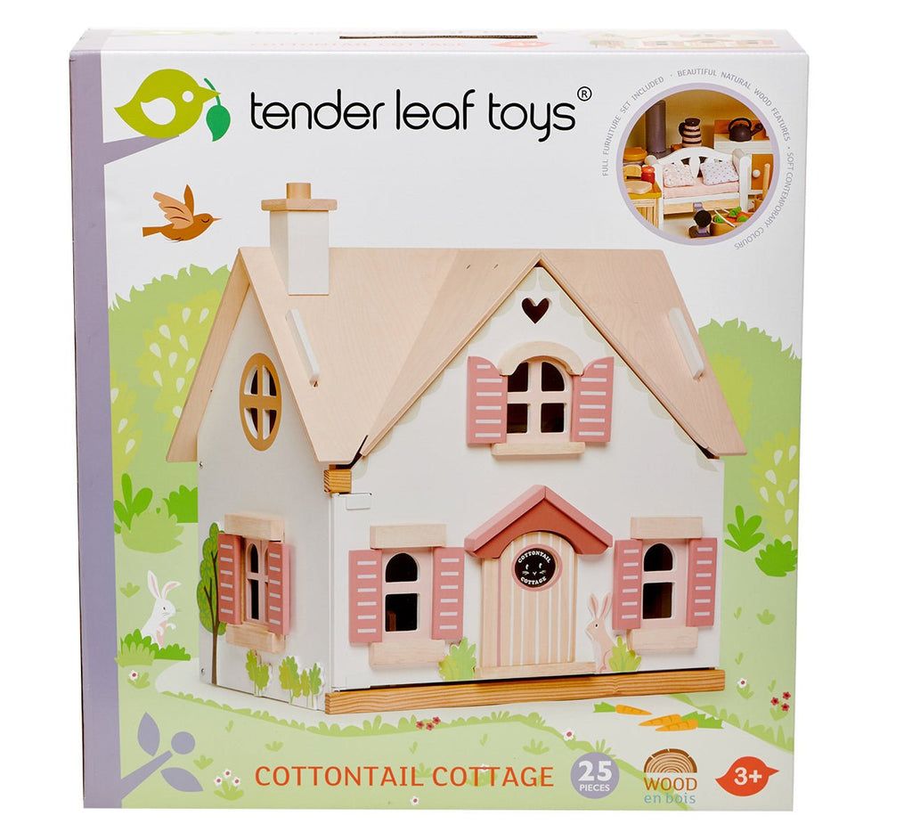 Cottontail Cottage Wooden Dolls House – Baby&More