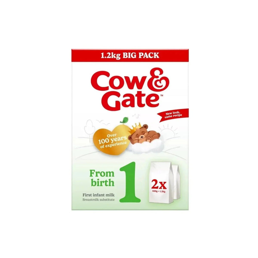 Cow and Gate 1 First Infant Milk Formula - from Birth 1.2kg (2x600g) - Baby&More