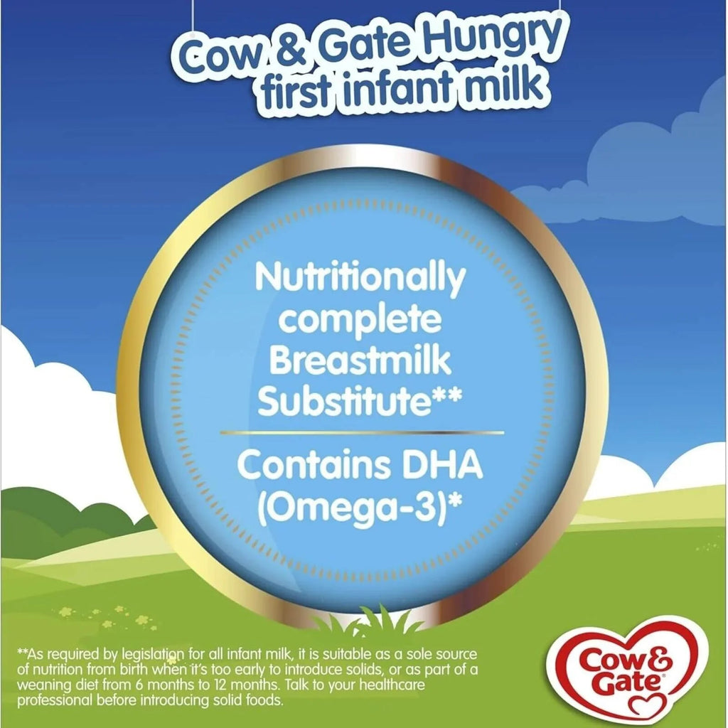 Cow and Gate 1 Hungry Baby Milk Formula - 0 - 6 months 800g - Baby&More