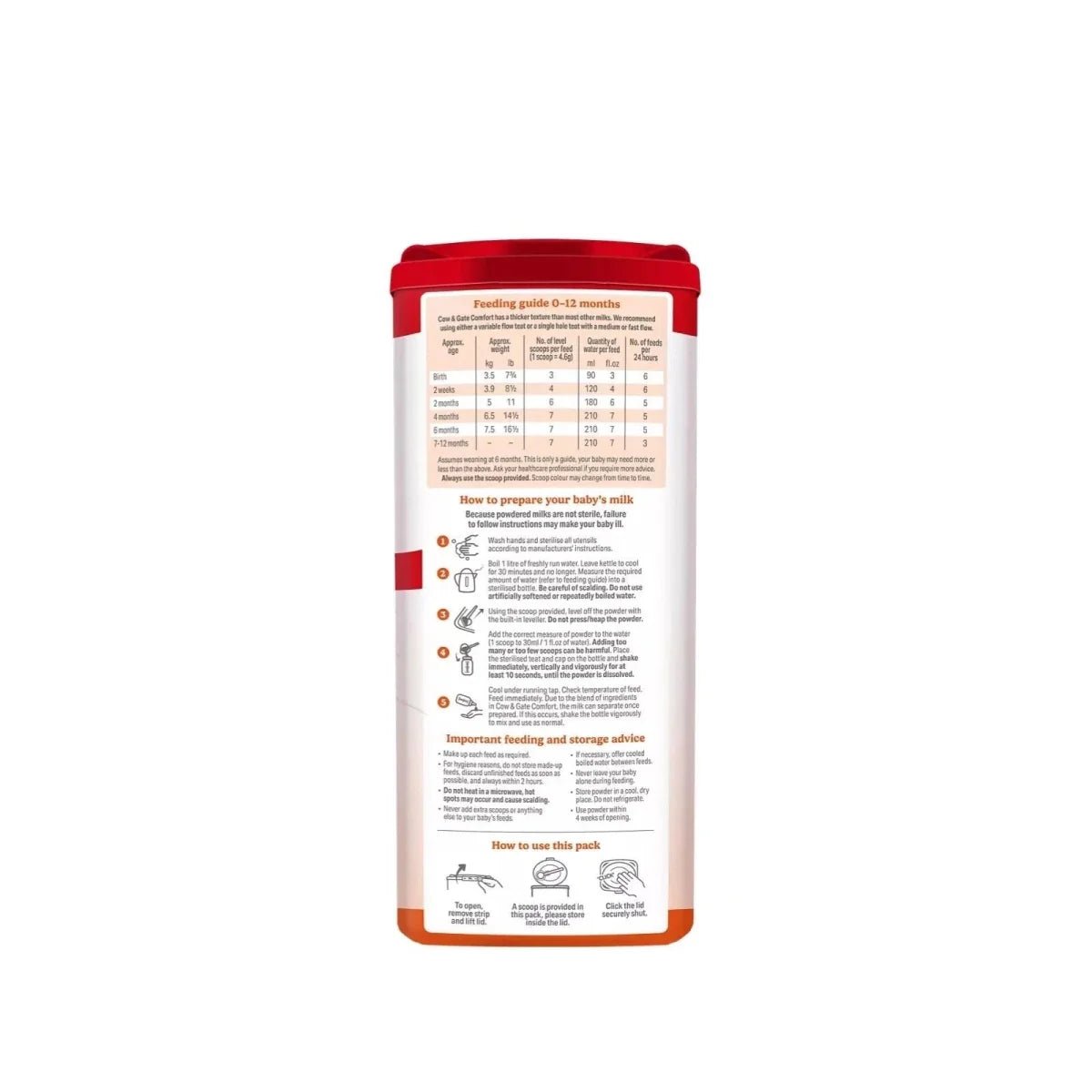 Cow and Gate Comfort Milk Formula - 0-12 months - Baby&More