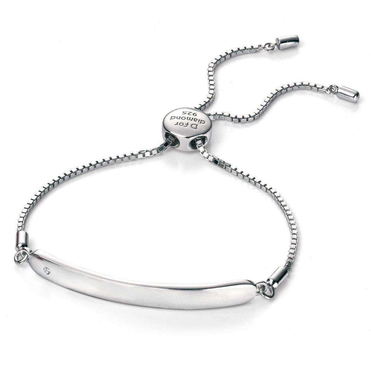 D For Diamond ID Toggle Bracelet with Diamond - Baby&More
