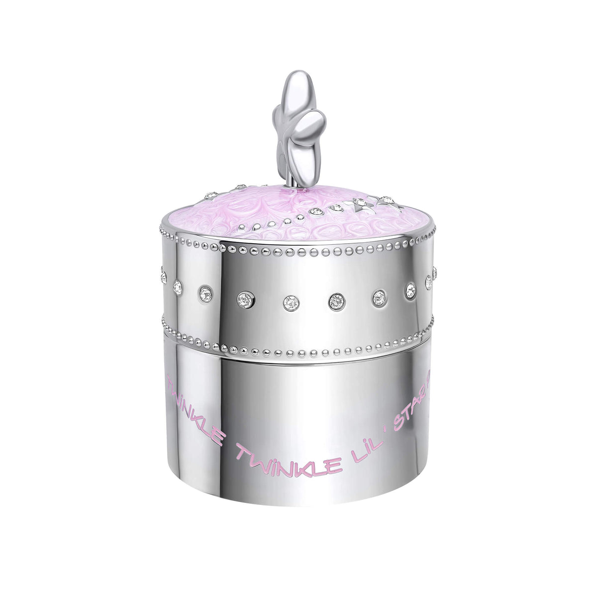 D For Diamond Pink Star Music Trinket Box with Crystal - Baby&More