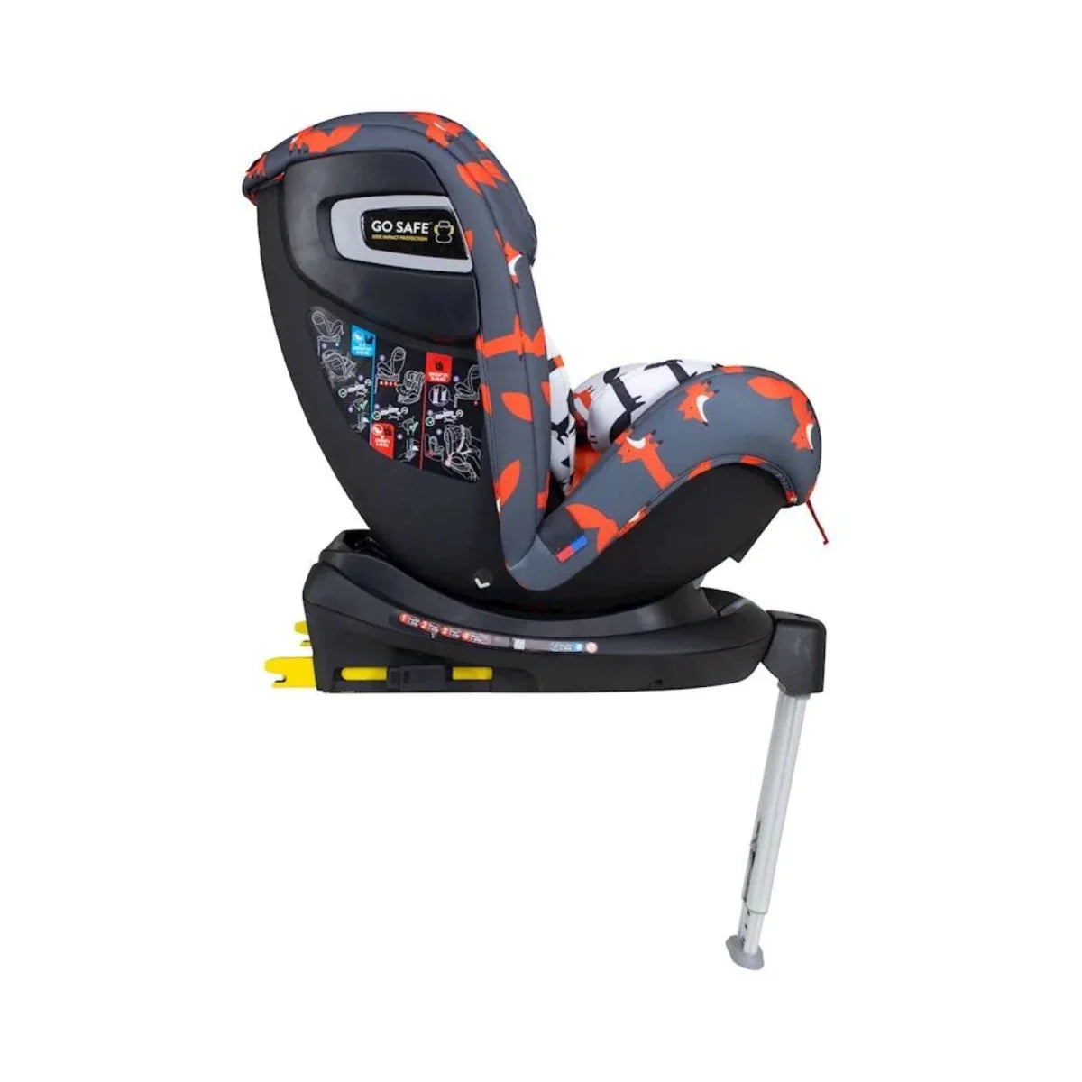 Cosatto All in All 360 Rotate i-Size Group 0+/1/2/3 Car Seat - Charcoal Mister Fox