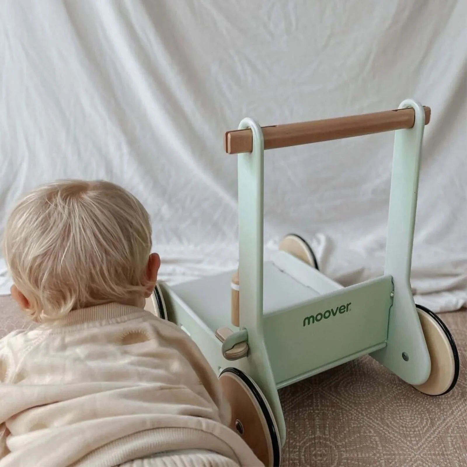Wooden Moover Baby Walker - Sage Green