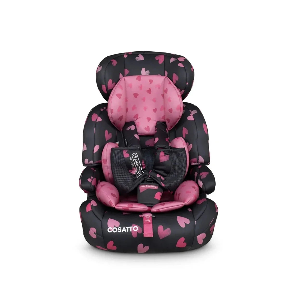 Cosatto Zoomi Group 1/2/3 Car Seat - Charcoal Ligthearted